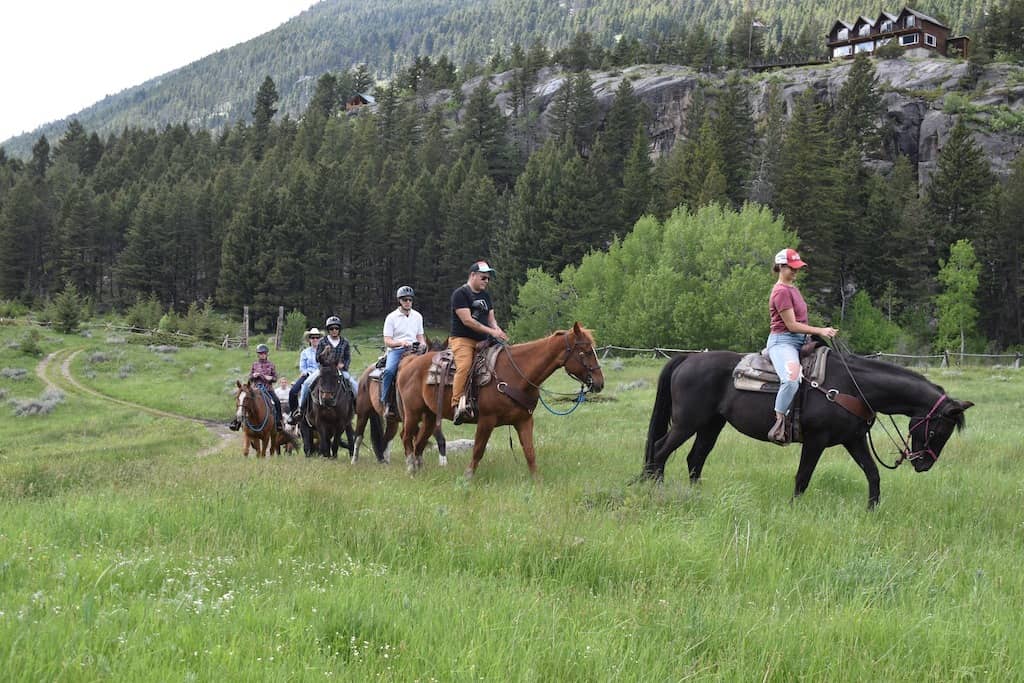 Hawley Mountain Guest Ranch Horseback Ride MT